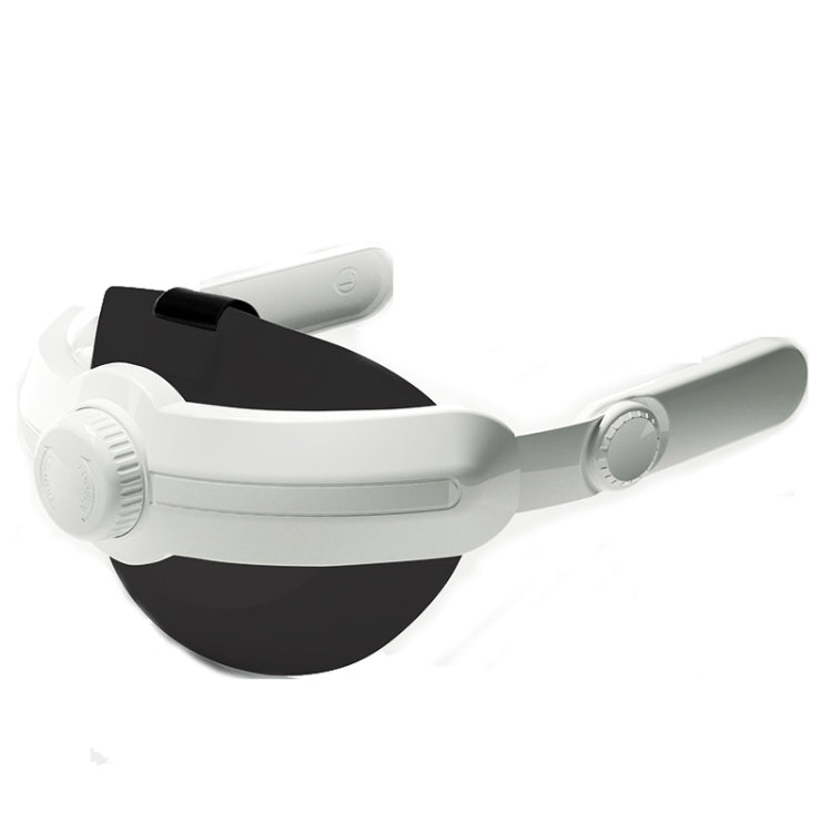 For Meta Quest 3 VR iplay Head Strap Reduce Pressure Adjustable Headband(White)