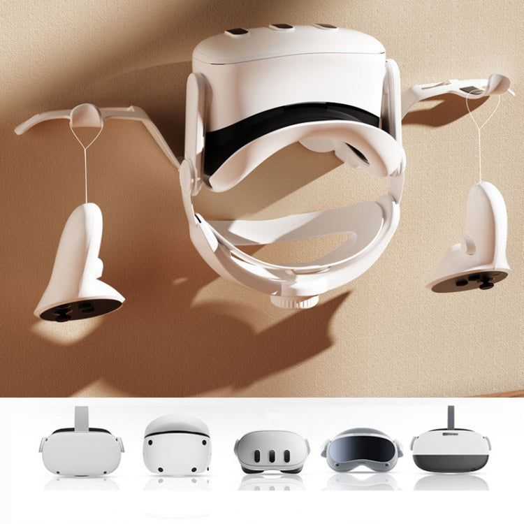 iplay Universal VR Wall-mounted Storage Bracket For Oculus Quest 3/2 Pico 4/3 PS5 VR(White)