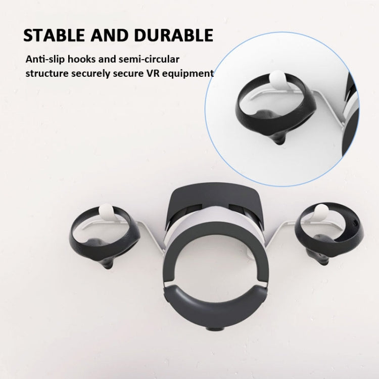 iplay Universal VR Wall-mounted Storage Bracket For Oculus Quest 3/2 Pico 4/3 PS5 VR(White)