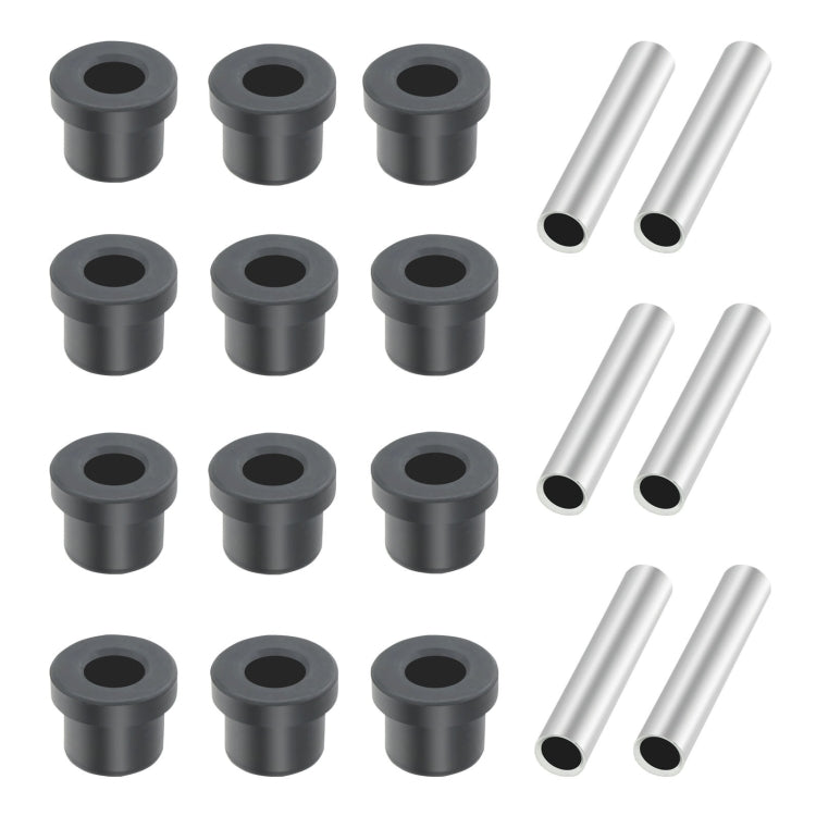 12pcs Rubber Sleeve+ 6pcs Iron Sleeve For EZGO TXT Golf Cart Steel Plate Rubber Sleeve Iron Sleeve Kit