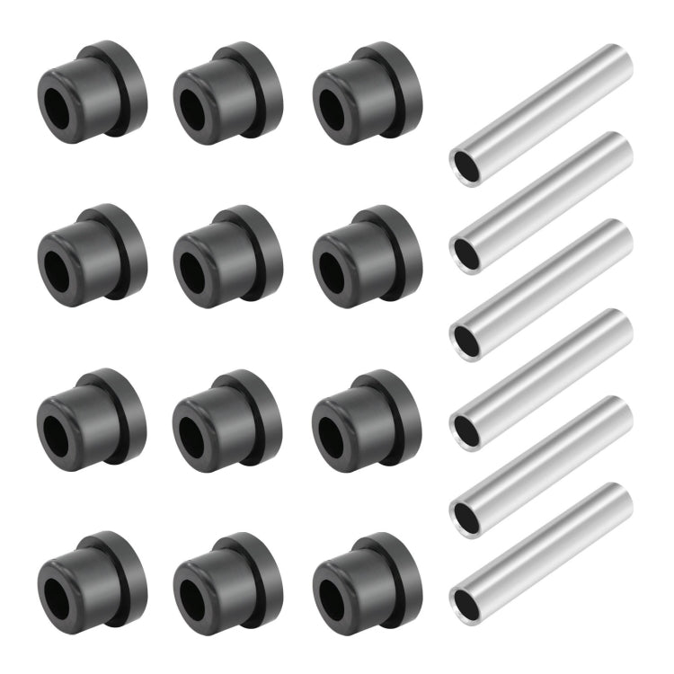 12pcs Rubber Sleeve+ 6pcs Iron Sleeve For EZGO TXT Golf Cart Steel Plate Rubber Sleeve Iron Sleeve Kit