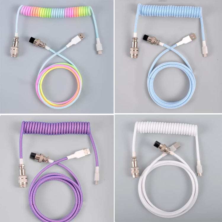 USB-C/Type-C Mechanical Keyboard Wire Computer Aviation Connector,Cable Length: 3m(Black) - Other by PMC TechLife | Online Shopping South Africa | PMC TechLife | Buy Now Pay Later Mobicred