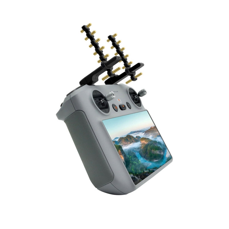 For DJI Air 3/Mini 4 Pro Drone RC 2 Remote Controller Yagi Antenna Signal Booster(Black)