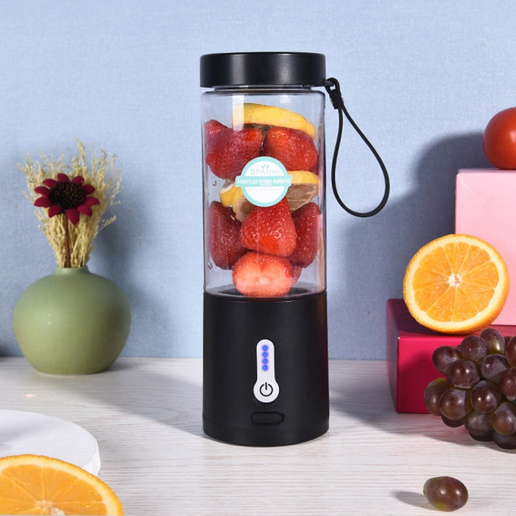 Portable Multifunctional USB Rechargeable Juice Extractor Cup Mini Electrical Juicer(Blue)