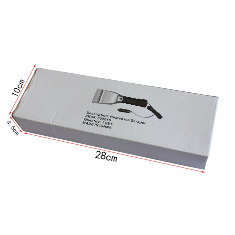 12V Multifunctional Heated Car Snow Shovel Winter Snow Removal Tools(Black+Silver) - free shipping - PMC TechLife - Order now!