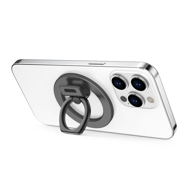 AhaStyle DD02 Magnetic MagSafe Zinc Alloy Cell Phone Expansion Stand For IPhone 12/13/14/15 Series(Black)