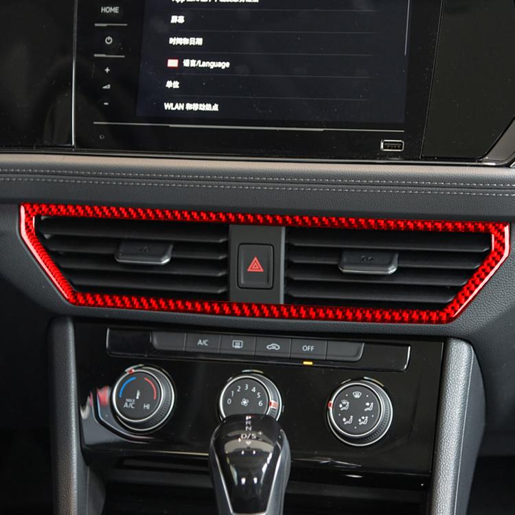 For Volkswagen Sagitar 2019-2023 Left-hand Drive Central Control Air Outlet Sticker(Red) - Car Interior Mouldings by PMc TechLife | Online Shopping South Africa | PMc TechLife | Buy Now Pay Later Mobicred