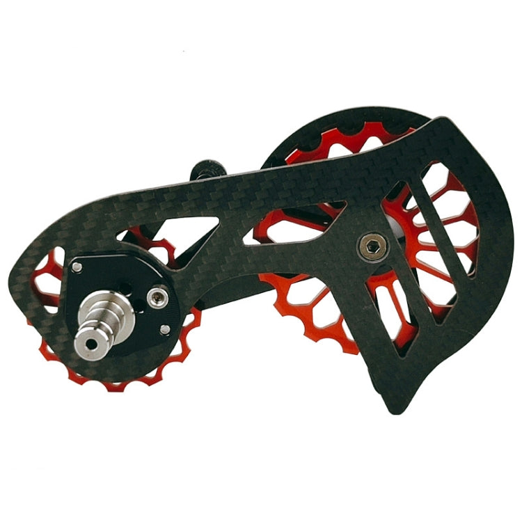 Carbon Fiber Guide Wheel For Road Bike Bicycle Bearing Rear Derailleur Guide Wheel Parts, Model Number: SD4 Red
