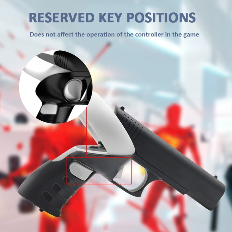 For Meta Quest 2 VR iplay Controller Shooting Game Grip(Black)