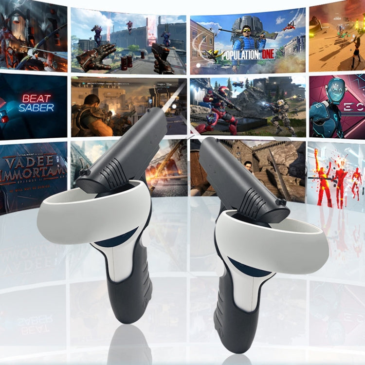For Meta Quest 2 VR iplay Controller Shooting Game Grip(Black)