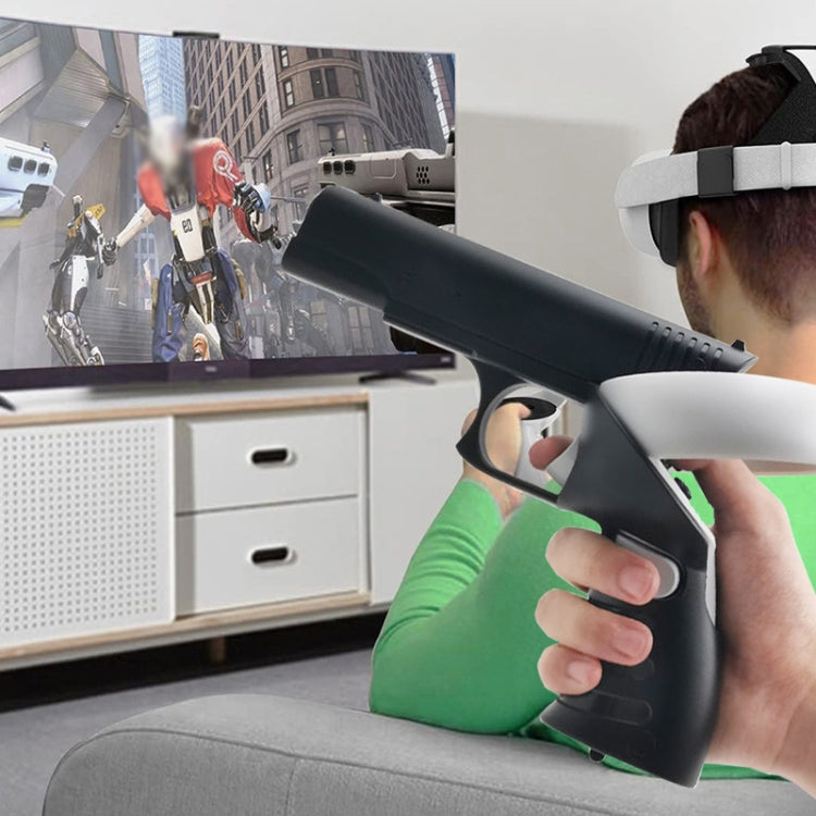 For Meta Quest 2 VR iplay Controller Shooting Game Grip(Black)