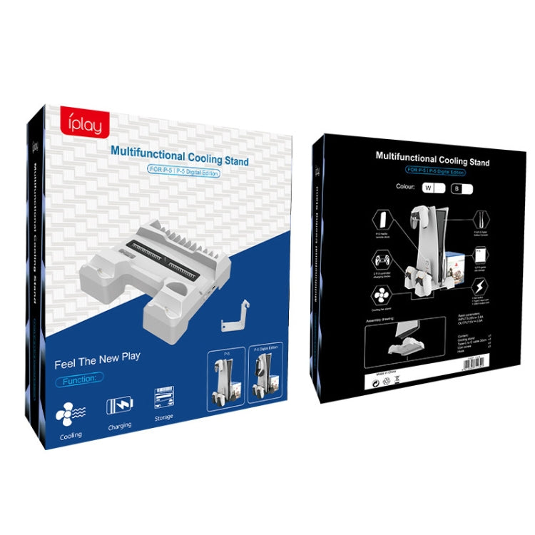 For PS5 iplay Dual-seat Charging and Cooling Base Bracket Storage Rack(Black) - free shipping - PMC Jewellery - Order now!