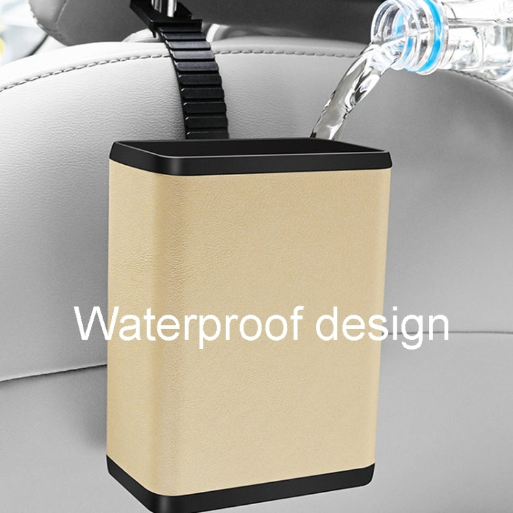 Multifunctional Car Dustbin Car Seatback Door Hanging Storage Box(Black)