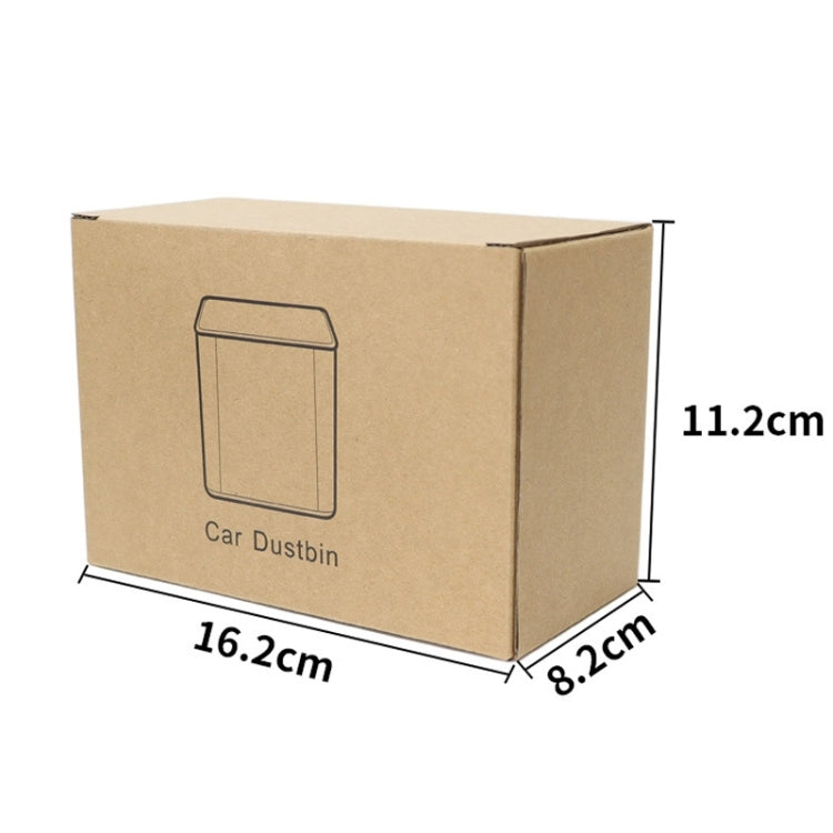 Multifunctional Car Dustbin Car Seatback Door Hanging Storage Box(Black)