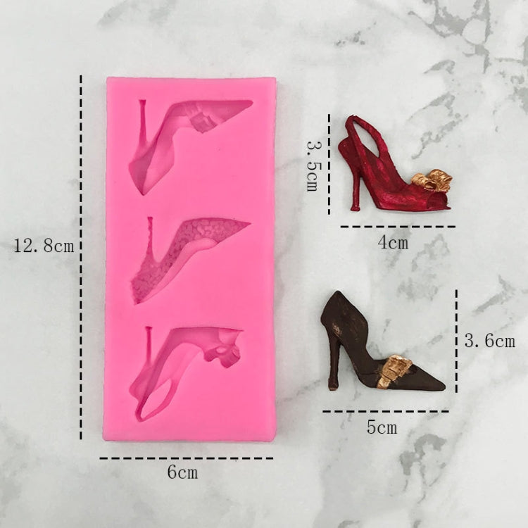 High Heels Sandals Silicone Mold 3D Chocolate Cake Glue Pendant Plaster Mold, Spec: Large - free shipping - PMC TechLife - Order now!