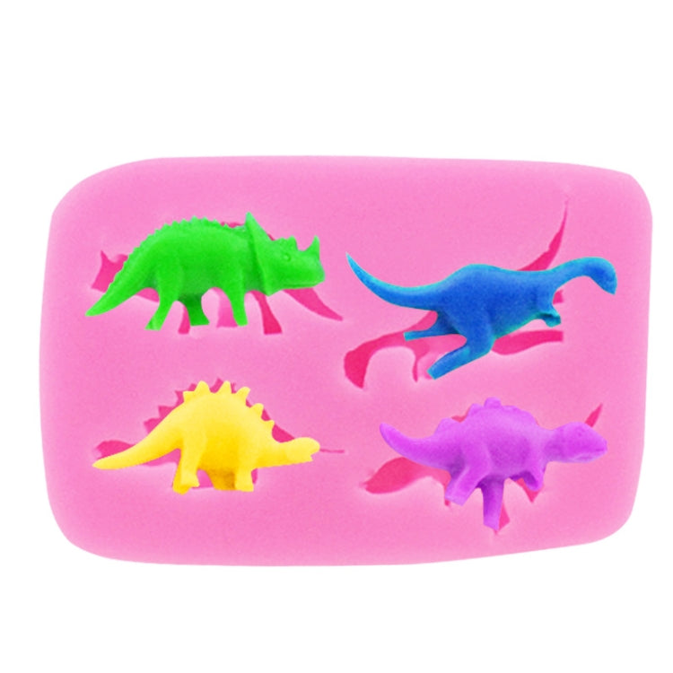 Dinosaur Silicone Mold Fondant Chocolate Cake Decoration Mold(Pink) - Food Molds by PMC TechLife | Online Shopping South Africa | PMC TechLife