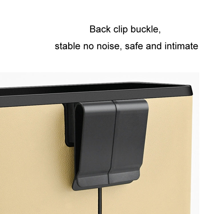 Car Seat Back Hanging Tissue Storage Box(Black)