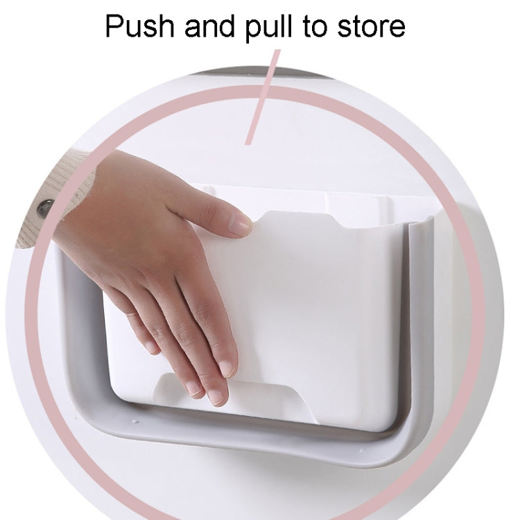 Foldable Car Bin Dual-Use Dustbin Organizer For Home And Car(Light Pink)