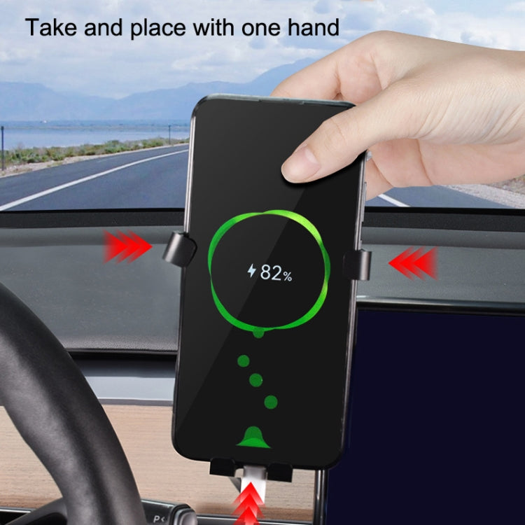 For Tesla 2019-2022 Model3/Y Car Central Control Screen Mobile Phone Holder(1set)