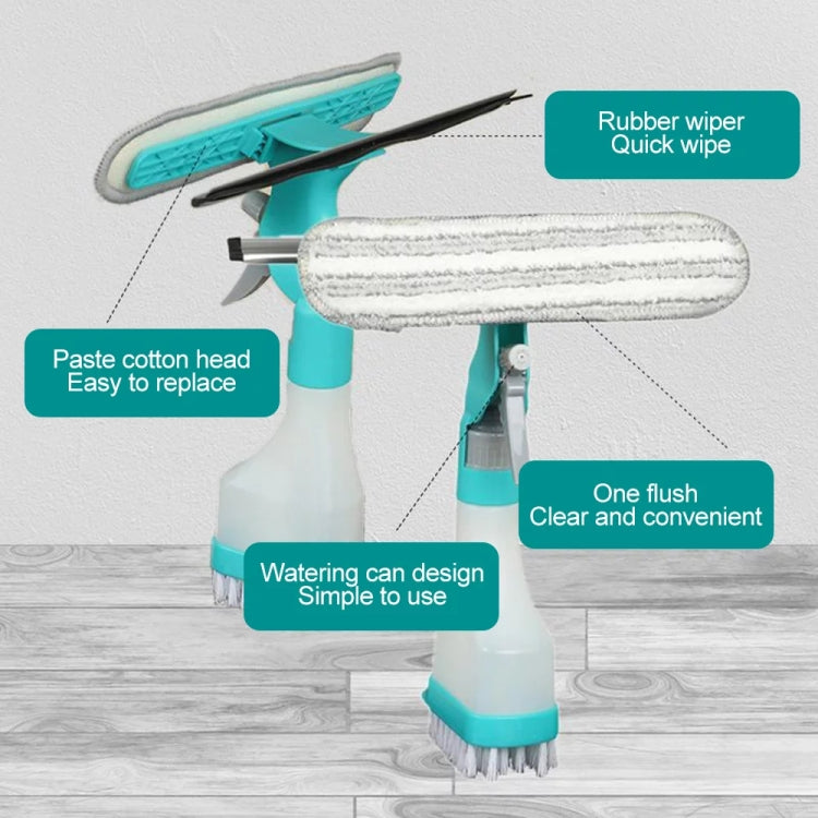 4 In 1 Double-sided Glass Wiper Window Squeegee Portable Spray Mirror Car Glass Cleaner YJ520