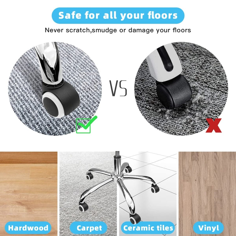 2 Inch 11 x 22mm Plunger Swivel Casters Chair Replacement Wheels(Gray) - Furniture Accessories by PMC Jewellery | Online Shopping South Africa | PMC Jewellery | Buy Now Pay Later Mobicred