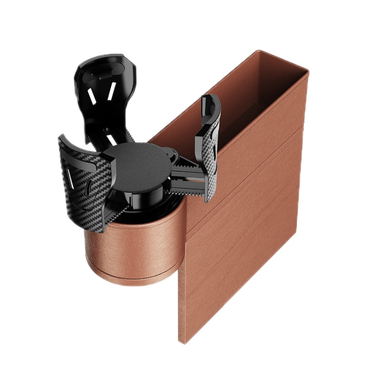 Car Seat Gap Storage Box Car Water Cup Holder Ashtray, Color: Right Brown