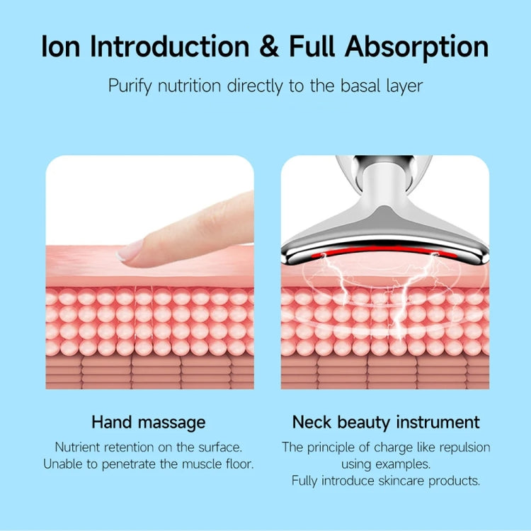 Electrical Neck Beauty Instrument Neck Massager Face Beauty Device, Style: Oval(Black) - free shipping - PMC Jewellery - Order now!
