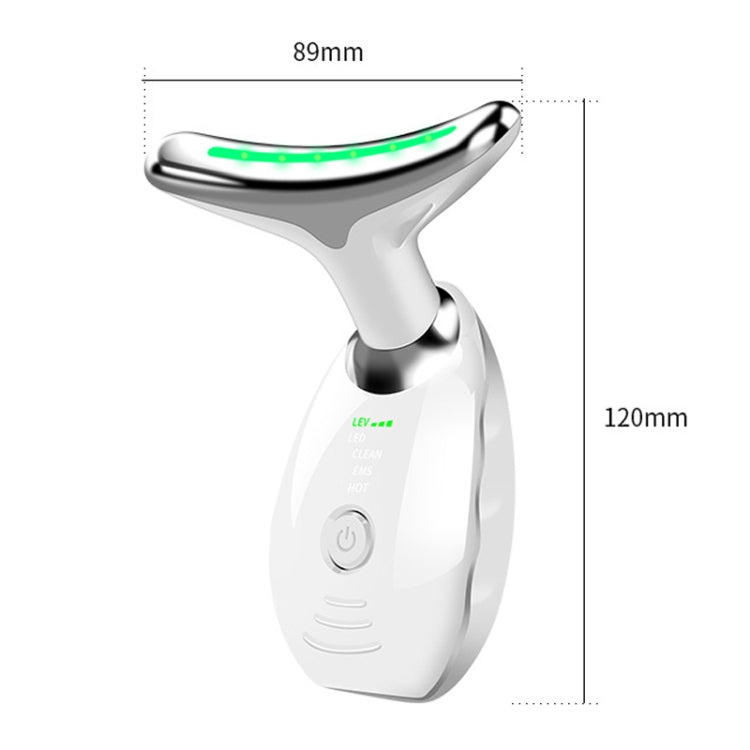 Electrical Neck Beauty Instrument Neck Massager Face Beauty Device, Style: Oval(Black)