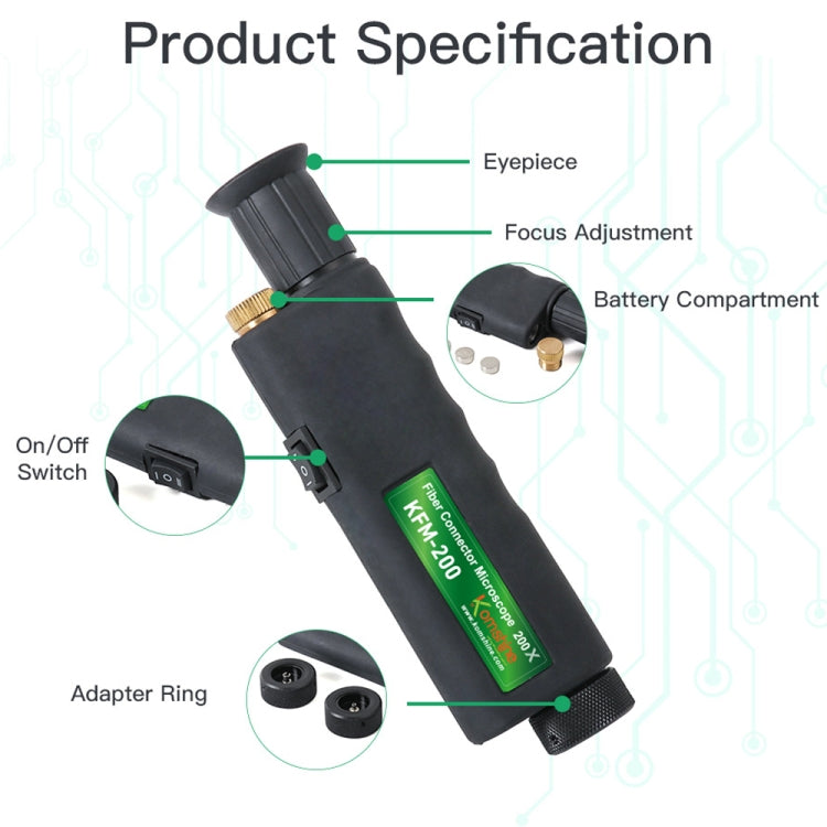 KomShine 200x Handheld Fiber Optic Magnifier Detector(KFM-200) - free shipping - PMC Jewellery - Order now!
