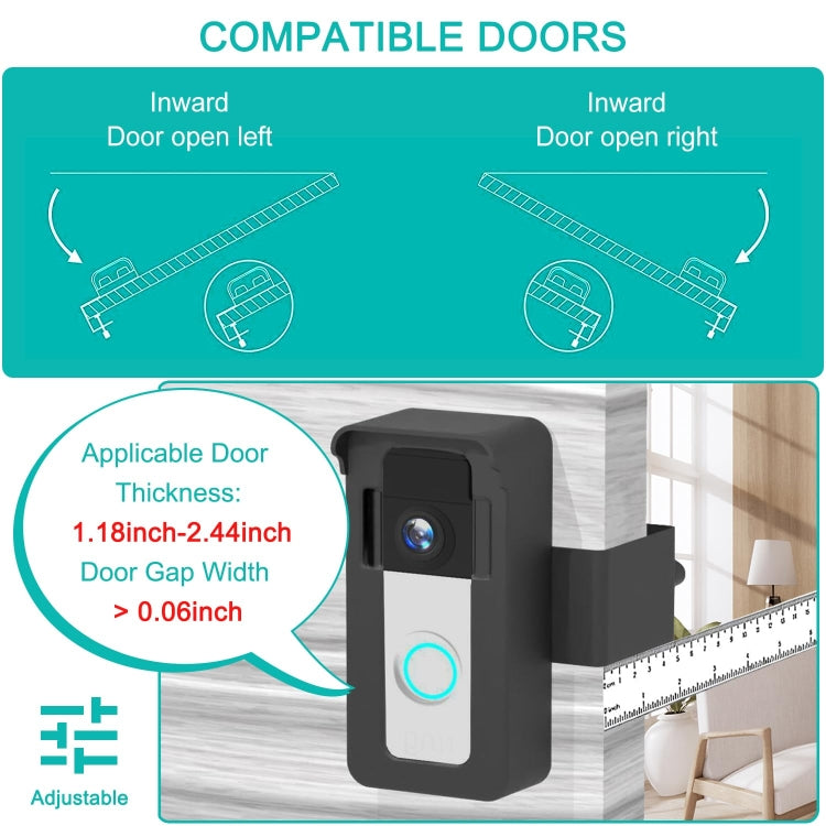 For Blink / Google Ring Doorbell Device Universal Door Overhead Bracket Anti-theft Adjustable - free shipping - PMC Jewellery - Order now!