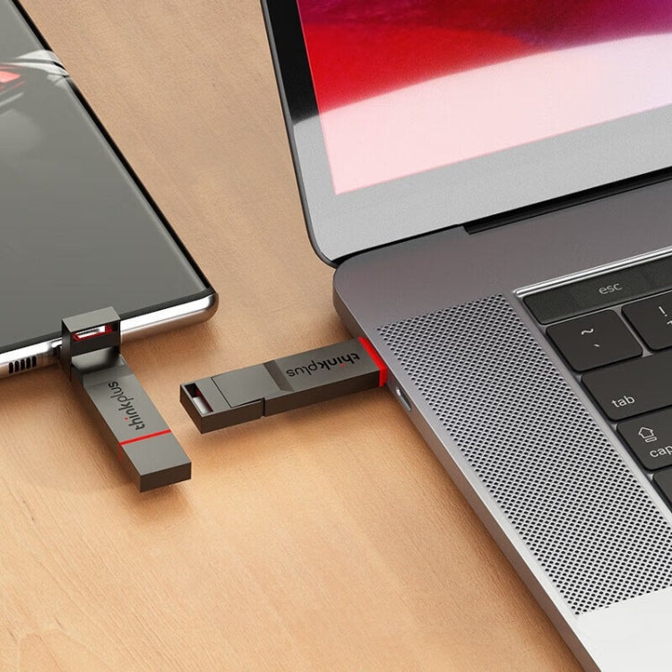 Lenovo Thinkplus TU280PRO USB3.2+Type-C Dual Interface Solid State U Disk, Memory: 256GB(Dark gray) - free shipping - PMC Jewellery - Order now!