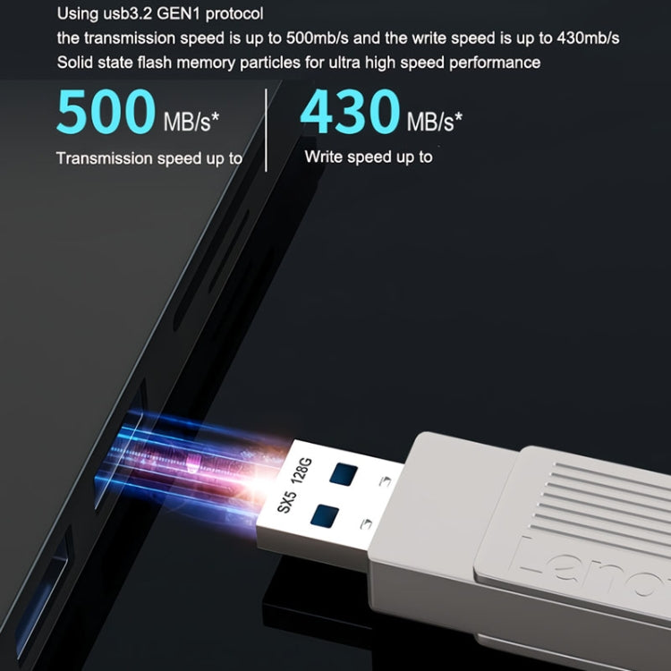 Lenovo SX5 Pro USB3.2+Type-C Dual Interface Mobile Solid State Flash Drive, Memory: 512GB(Silver) - free shipping - PMC Jewellery - Order now!