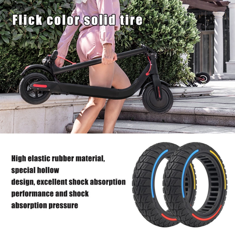 10 x 2.5-7 Inch Colorful Flick Off-Road Honeycomb Tires For Xiaomi Scooter 4 / 4 Pro(Red) - Accessories & Parts by PMc TechLife | Online Shopping South Africa | PMc TechLife | Buy Now Pay Later Mobicred