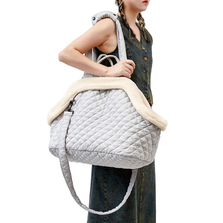 Pet Handbag Autumn And Winter Shoulder Cat Outing Bag, Color: Large Beige Camel - Pet Bags by PMC TechLife | Online Shopping South Africa | PMC TechLife | Buy Now Pay Later Mobicred