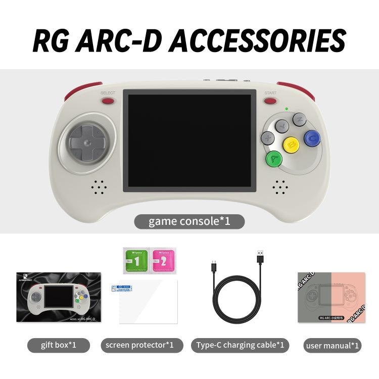 ANBERNIC RG ARC-D Handheld Game Console 4-Inch IPS Screen Linux / Android 11 System Portable Video Arcade 128G(Black) - free shipping - PMC Jewellery - Order now!