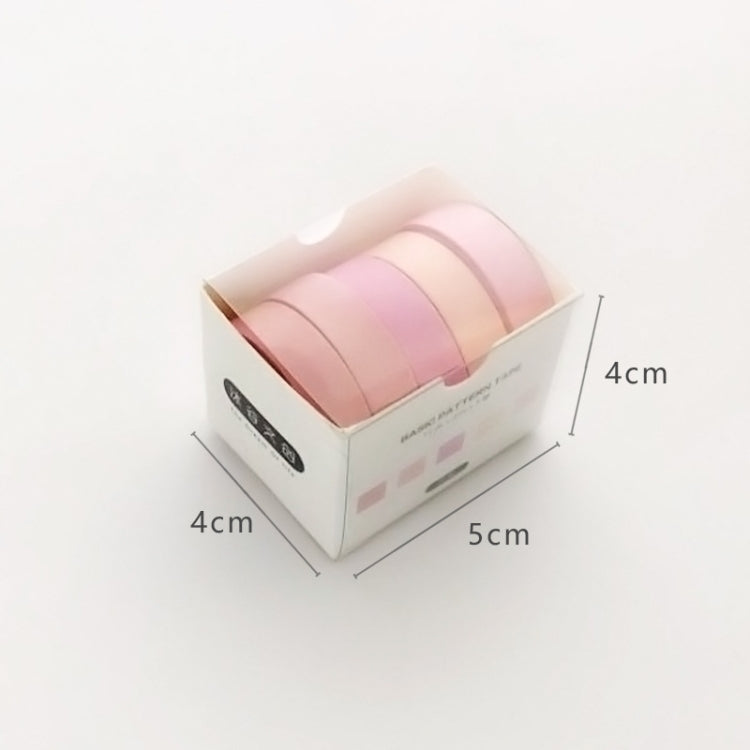 5rolls /Box 3m Washi DIY Decoration Handbook Tape Set, Color: Pine