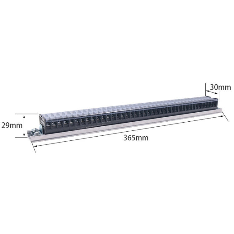 CHINT TD-1540 Terminal Block Rail Type Wiring Block Paralleling Wires Wire Connector