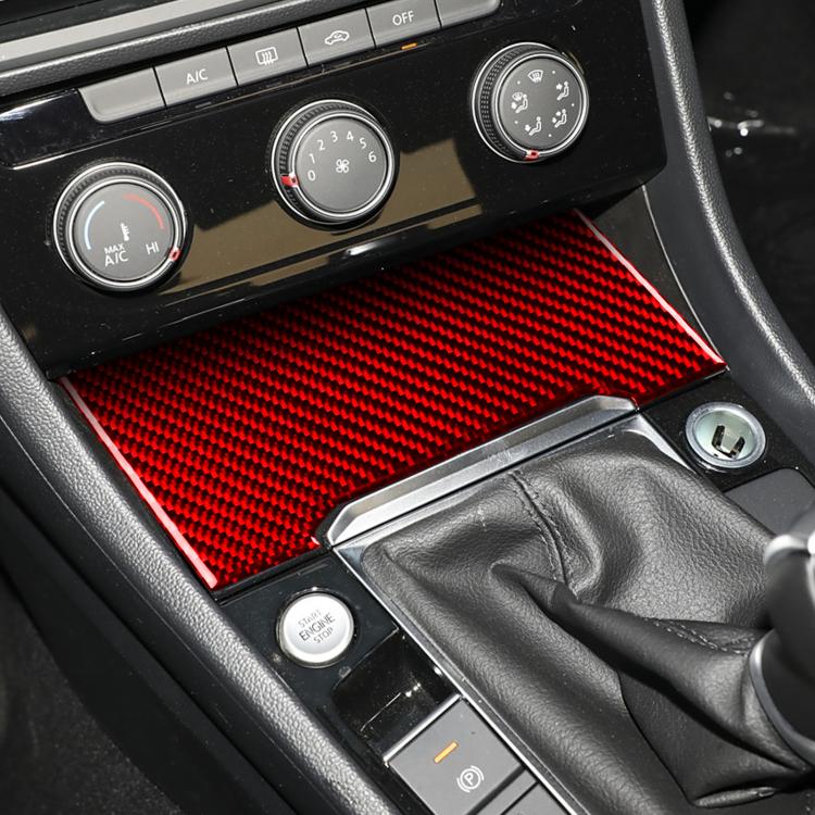 Volkswagen Sagitar 2019-2023 Left-hand Drive Central Control Storage Box Sticker(Red) - Car Interior Mouldings by PMc TechLife | Online Shopping South Africa | PMc TechLife | Buy Now Pay Later Mobicred