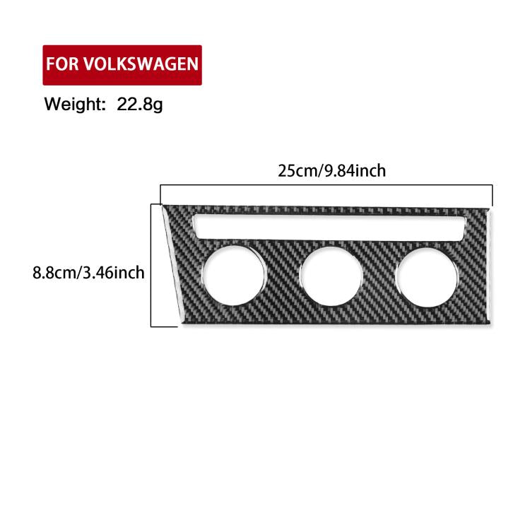 For Volkswagen Sagitar 2019-2023 A Model Left-Hand Drive Central Control Air Conditioning Panel Sticker(Red)