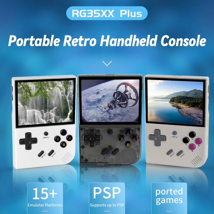 ANBERNIC RG35XX PLUS Handheld Game Console 3.5-Inch IPS Screen Support HDMI TV 64GB(Retro Gray) - free shipping - PMC Jewellery - Order now!