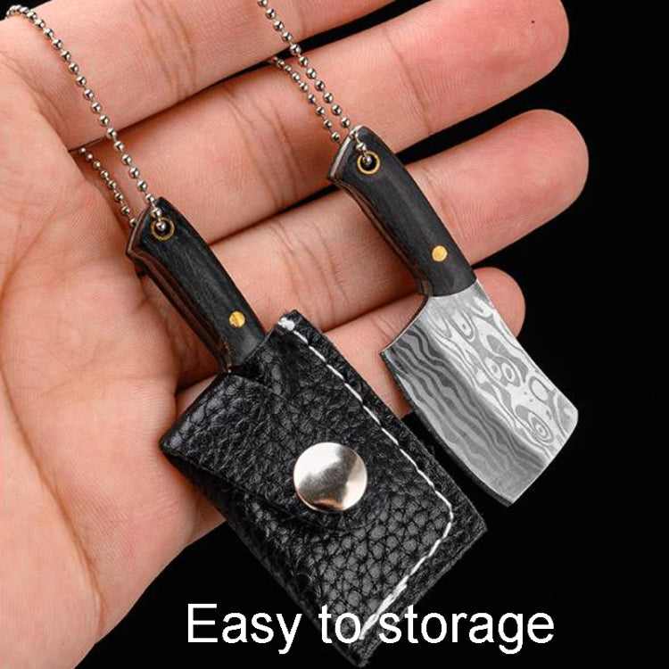 Mini Knife Keychain Portable Removal Express Pendant Accessory With Holster, Model: Kitchen Knife Sanding