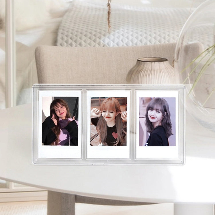 For Polaroid Mini Vertical Three-square PC Transparent Photo Frame(3 inch) - Photo Albums & Photo Frames by PMC TechLife | Online Shopping South Africa | PMC TechLife
