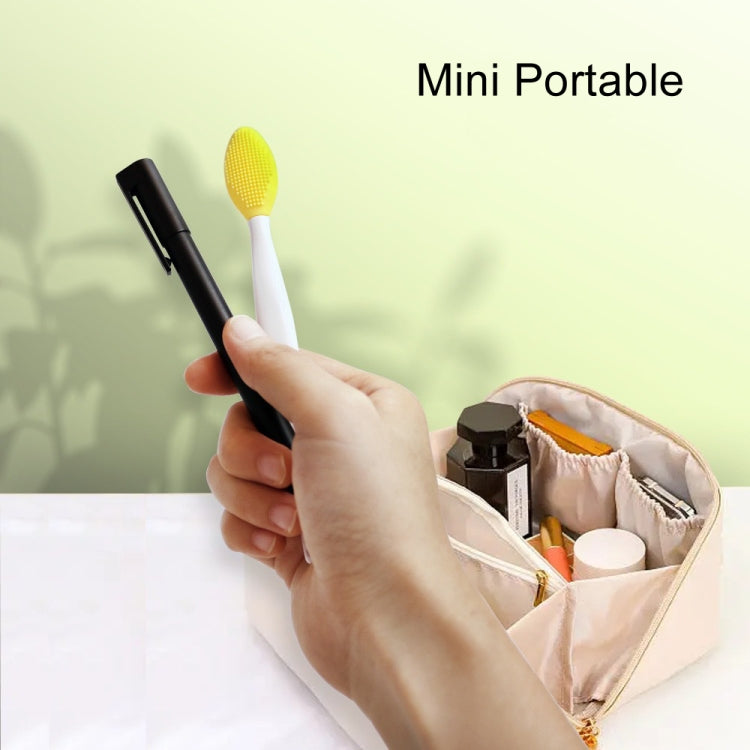 Silicone Cleaning Brush Beauty Tool Double Side Nose To Clean Blackhead Removers(Color Random Delivery) - free shipping - PMC Jewellery - Order now!