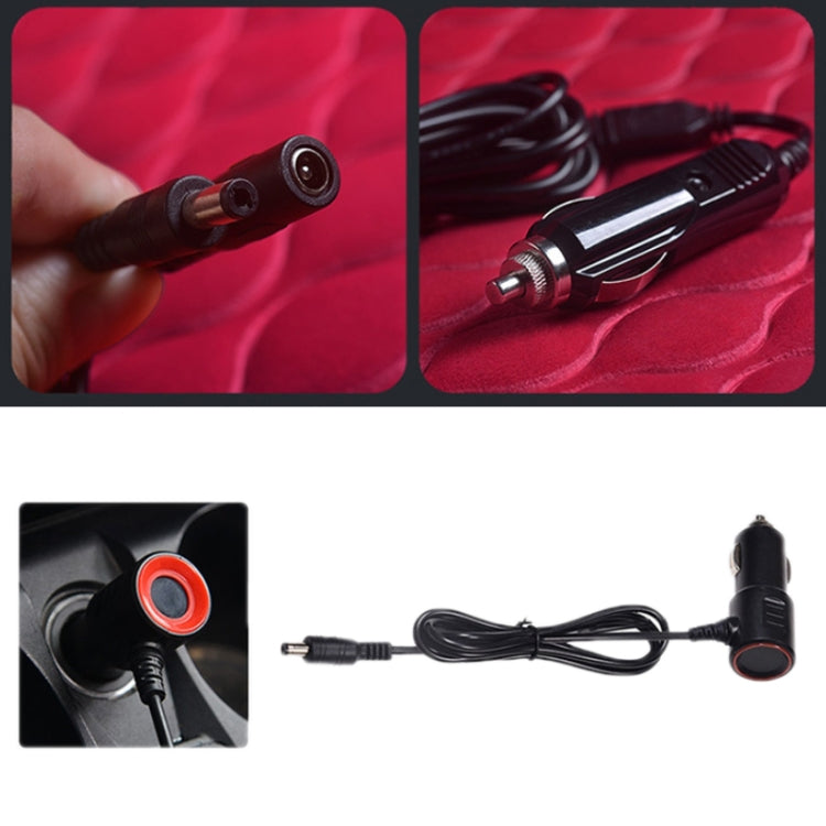 12V Car Winter Electric Heating Short Plush Seat Cushion, Color: Black