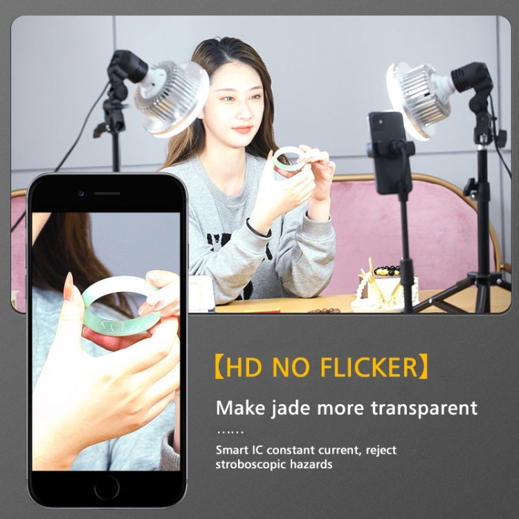 90W 155mm Mushroom Fill Light + Desktop Overhead Photography Stand Kit for Photo/Video