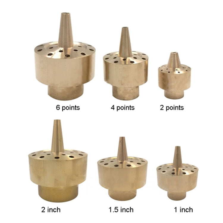 All Brass Flower Column Nozzle Inner Wire Garden Water Features Landscape Fountain Nozzle, Specification: DN50 2 inch