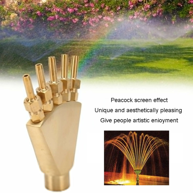 2 inch Copper Phoenix Tail Nozzle Water Landscape Fountain Equipment - Watering & Irrigation by PMc TechLife | Online Shopping South Africa | PMc TechLife | Buy Now Pay Later Mobicred