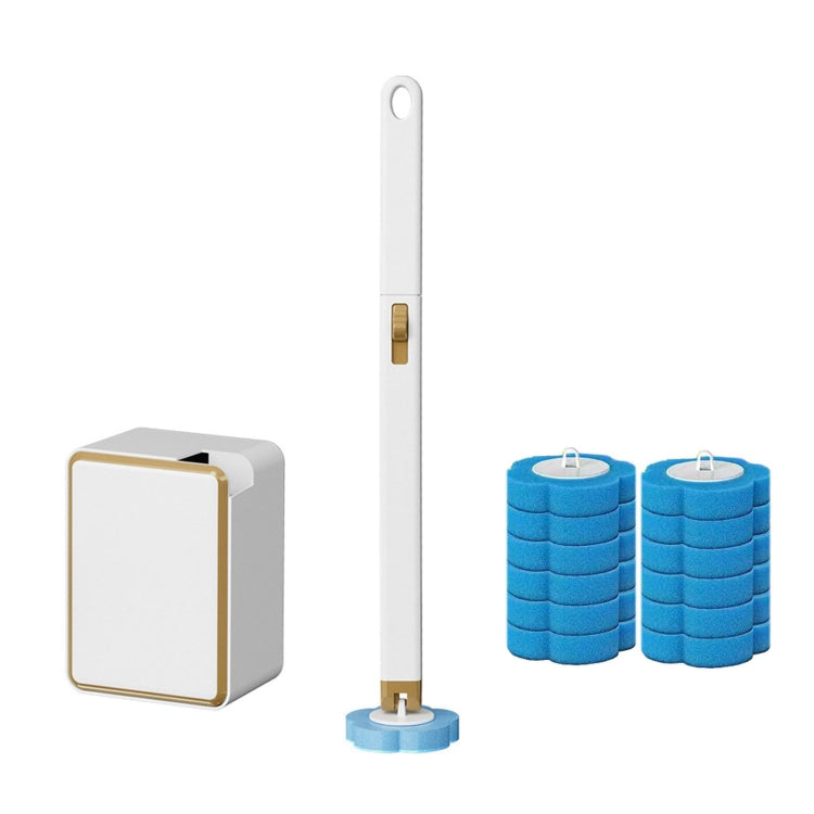 With 12pcs Marine Incense Brush Head Disposable Toilet Brush Set Wall-mounted Throwable Bathroom Cleaning Brush With Cleaning Solution - Cleaning Tools by PMC Jewellery | Online Shopping South Africa | PMC Jewellery | Buy Now Pay Later Mobicred