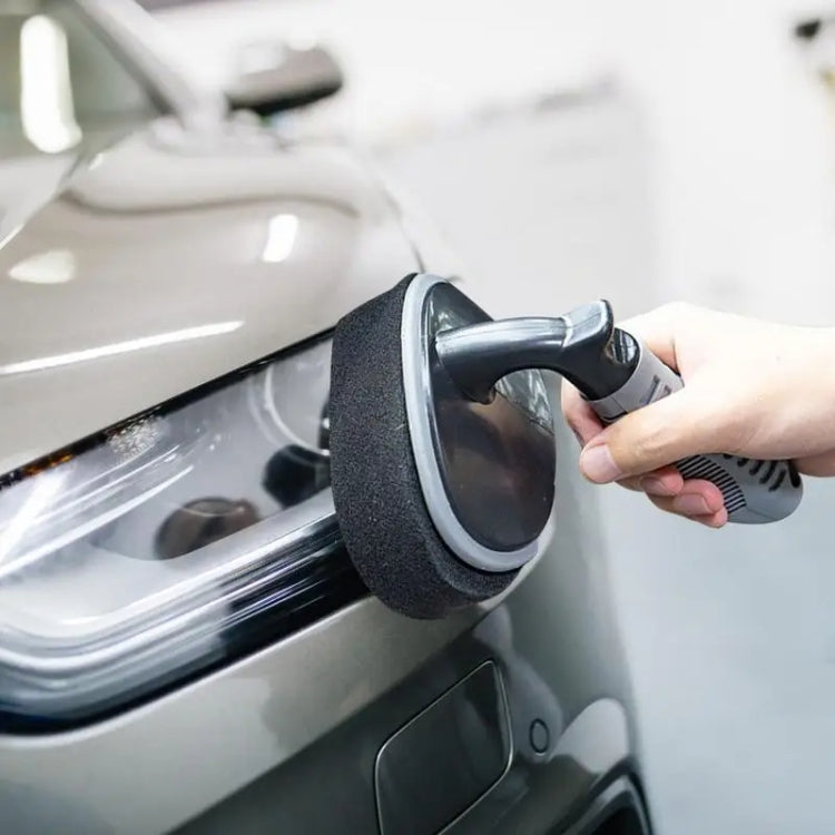 Durable Car Tire Waxing Curved Sponge Brush(Sponge+Handle) - Polishing Machine & Accessories by PMC TechLife | Online Shopping South Africa | PMC TechLife | Buy Now Pay Later Mobicred