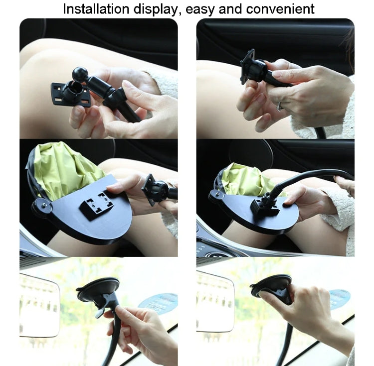 Car All Round Window Sunshade Adjustable Sunscreen Heat Insulation Sun Shade(Classic Black)